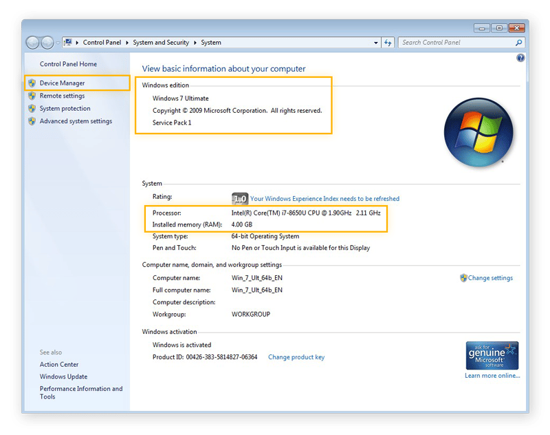 HOW TO CHECK COMPUTER SPECS ON WINDOWS visual data 8